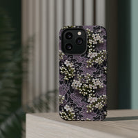 Thumbnail for White Flowers on a Purple Bed - MagSafe Tough Cases for iPhone 13, iPhone 13 Mini, iPhone 13 Pro, and iPhone 13 Pro Max.