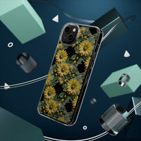 Thumbnail for *Clear Case* Whimsical Sunflowers - iPhone 14, iPhone 14 Pro, iPhone 14 Plus, iPhone 14 Pro Max - Supports Wireless Charging