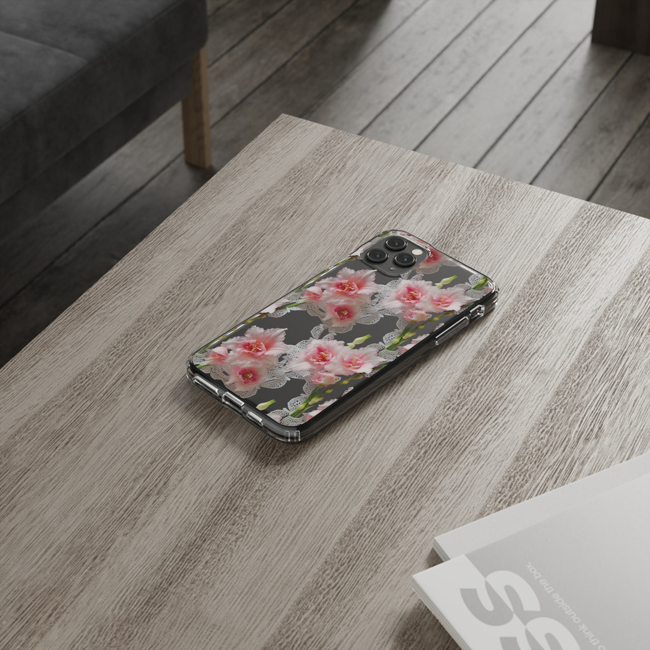 *Clear Case* Gladioli Garden - iPhone 11, iPhone 11 Pro, iPhone 11 Pro Max - Supports Wireless Charging