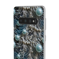 Thumbnail for Sea Foam Lace and Pearls - Flexi Cases for Samsung Galaxy S10, Samsung Galaxy S10E, & Samsung Galaxy S10 Plus