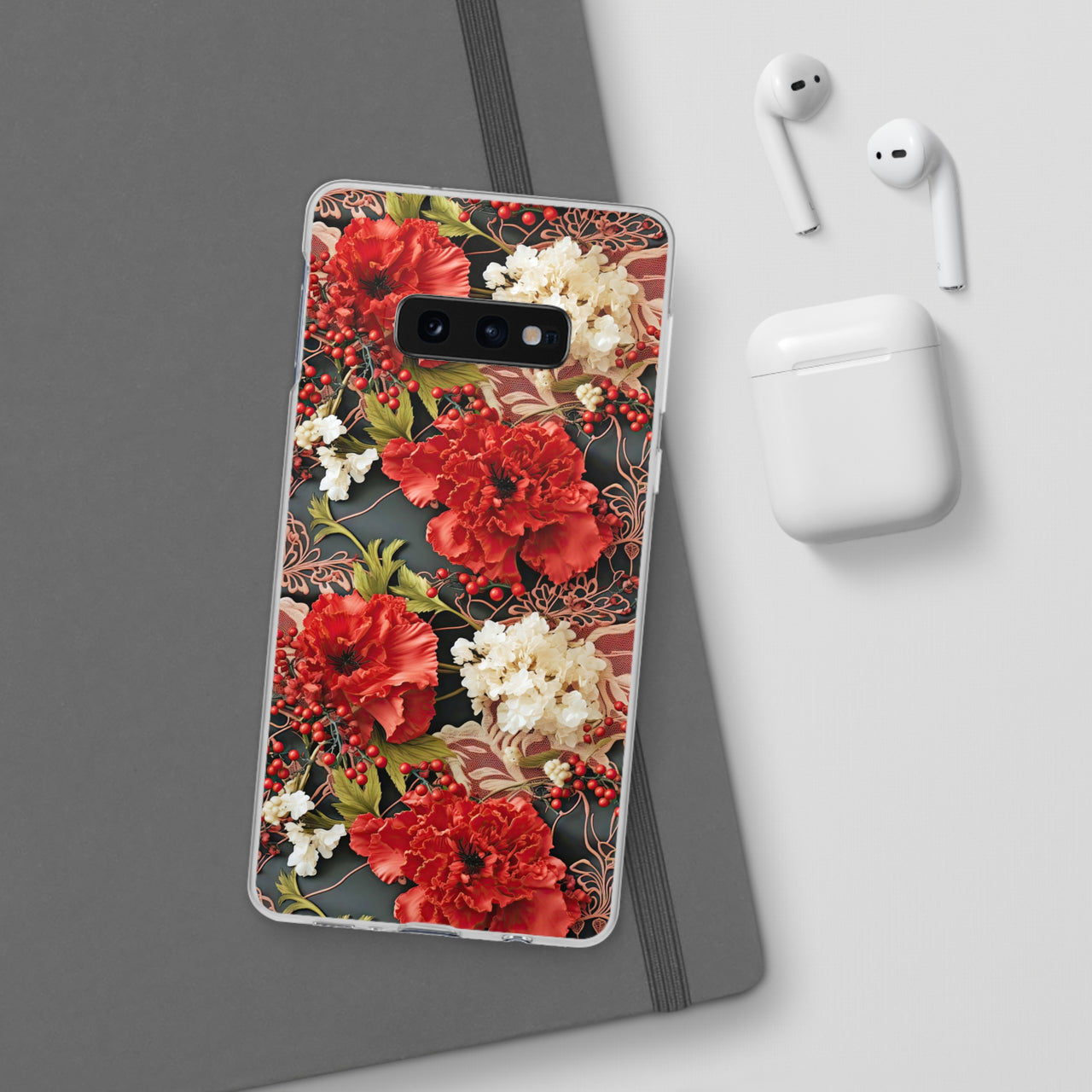 Carnation for January Birthday - Flexi Cases for Samsung Galaxy S23, Samsung Galaxy S23 Plus, and Samsung Galaxy S23 Ultra