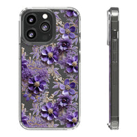 Thumbnail for *Clear Case* Violet Meadow - iPhone 13, iPhone 13 Mini, iPhone 13 Pro, iPhone 13 Pro Max - Supports Wireless Charging