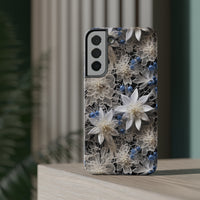 Thumbnail for Vintage Lace and Clematis Impact-Resistant Cases for Samsung Galaxy S22, Samsung Galaxy S22 Plus, and Samsung Galaxy S22 Ultra. Supports Wireless Charging.