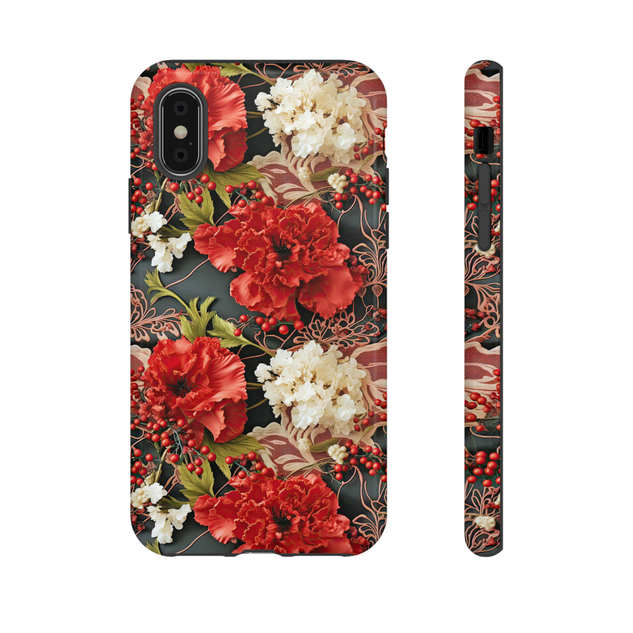 Carnation for January Birthday - Tough Cases for iPhone X, iPhone XR, iPhone XS, and iPhone XS MAX