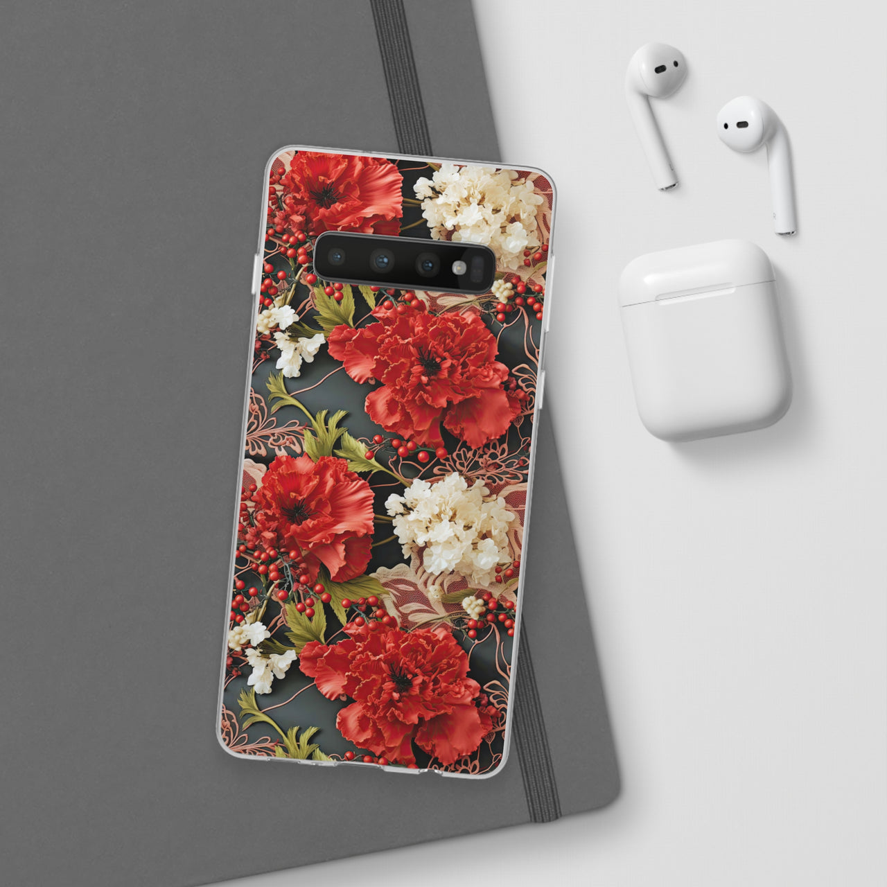 Carnation for January Birthday - Flexi Cases for Samsung Galaxy S10, Samsung Galaxy S10E, & Samsung Galaxy S10 Plus