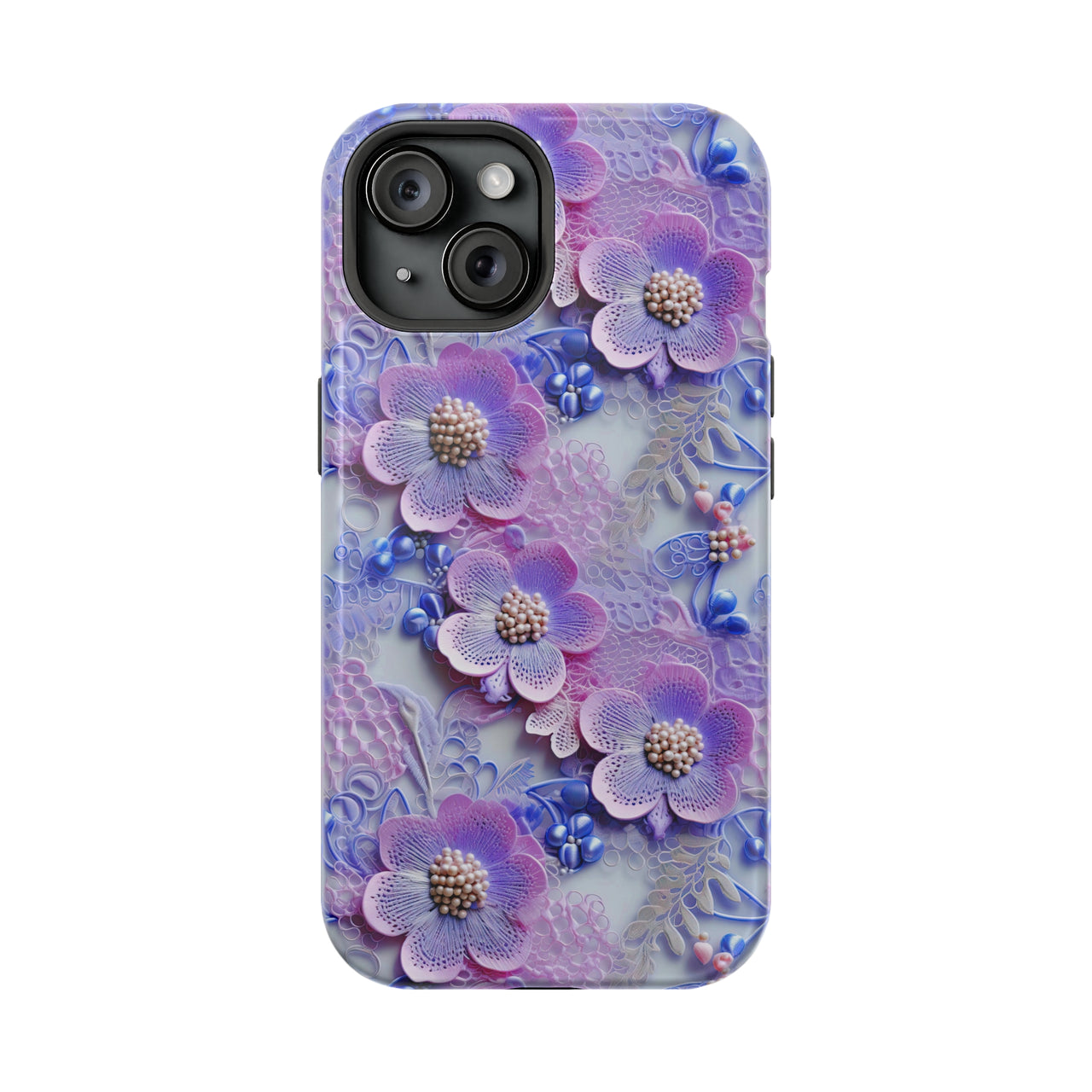 Pink and Purple Harmony - MagSafe Tough Case for iPhone 15, iPhone 15 Pro, iPhone 15 Plus, & iPhone 15 Pro Max