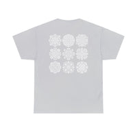 Thumbnail for Front and Back Flower Design - Unisex Heavy Cotton Tee