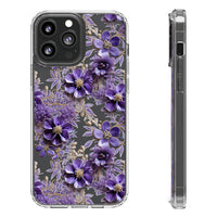 Thumbnail for *Clear Case* Violet Meadow - iPhone 13, iPhone 13 Mini, iPhone 13 Pro, iPhone 13 Pro Max - Supports Wireless Charging