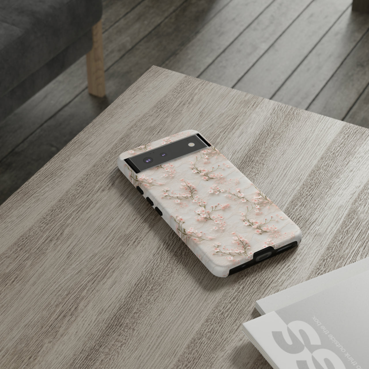 White Lace and Cherry Blossoms Case for Google Pixel 6 and Google Pixel 6 Pro