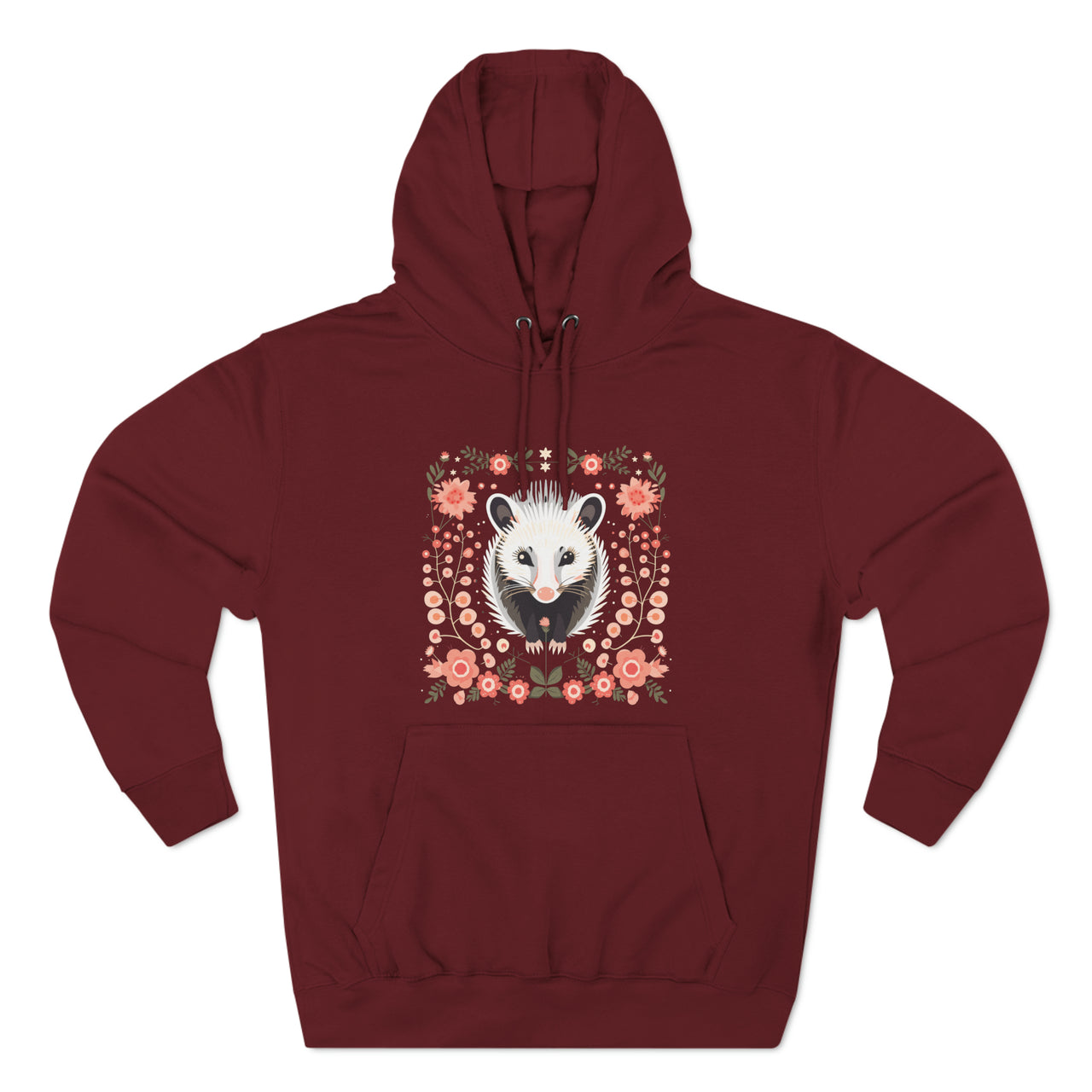 Cozy Craft Opossum Three-Panel Fleece Hoodie