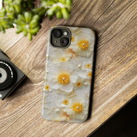 Thumbnail for Yellow and White Floral Tough Case for iPhone 15, iPhone 15 Pro, iPhone 15 Plus, and iPhone 15 Pro Max