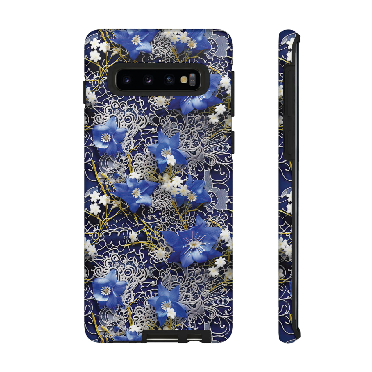 Cerulean Elegance Tough Case for Samsung Galaxy S10, Samsung Galaxy S10E, and Samsung Galaxy S10 Plus