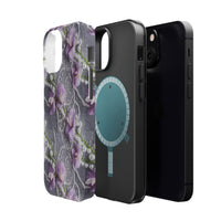 Thumbnail for Purple Sweet Pea MagSafe Tough Cases for iPhone 13, iPhone 13 Mini, iPhone 13 Pro, and iPhone 13 Pro Max.