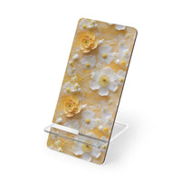 Thumbnail for Yellow Floral Mobile Display Stand for Smartphones