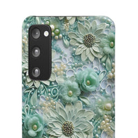 Thumbnail for Teal Petals - Snap Case for Samsung Galaxy S20, Samsung Galaxy S20+, Samsung Galaxy S20 Ultra, & Samsung Galaxy S20 FE