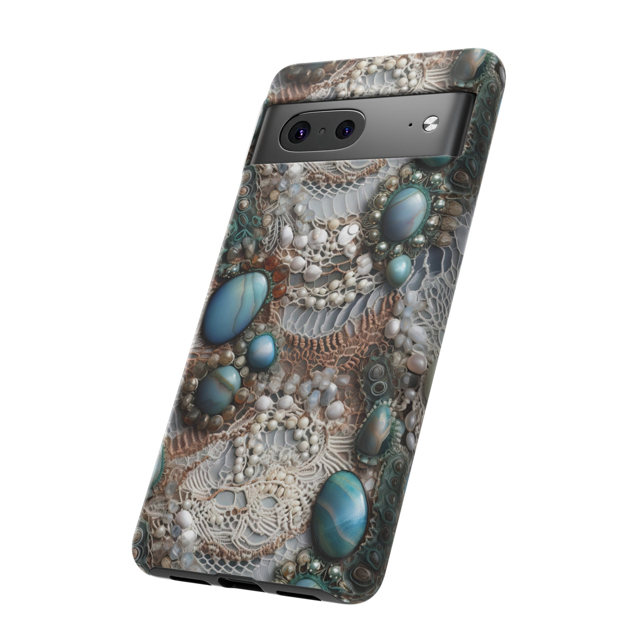 Boho Agate and Lace Tough Case for Google Pixel 7