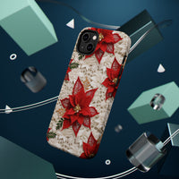 Thumbnail for Christmas Poinsettia MagSafe Tough Cases for iPhone 14, iPhone 14 Pro, iPhone 14 Plus, and iPhone 14 Pro Max