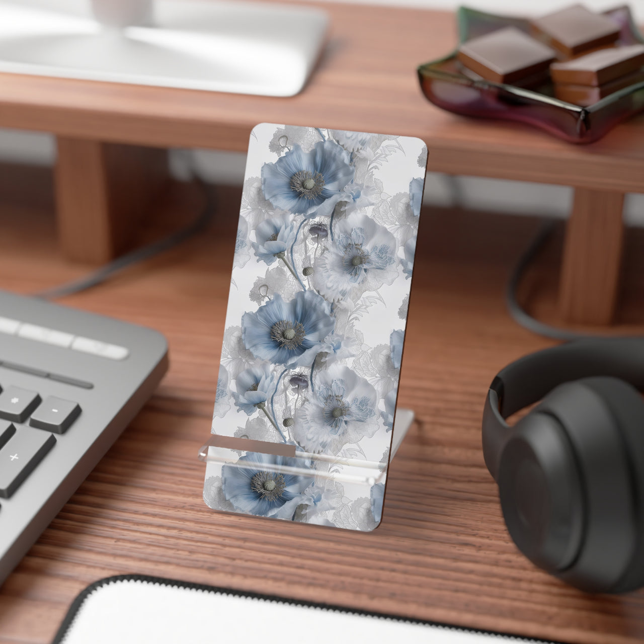 Blue Poppy Mobile Display Stand for Smartphones