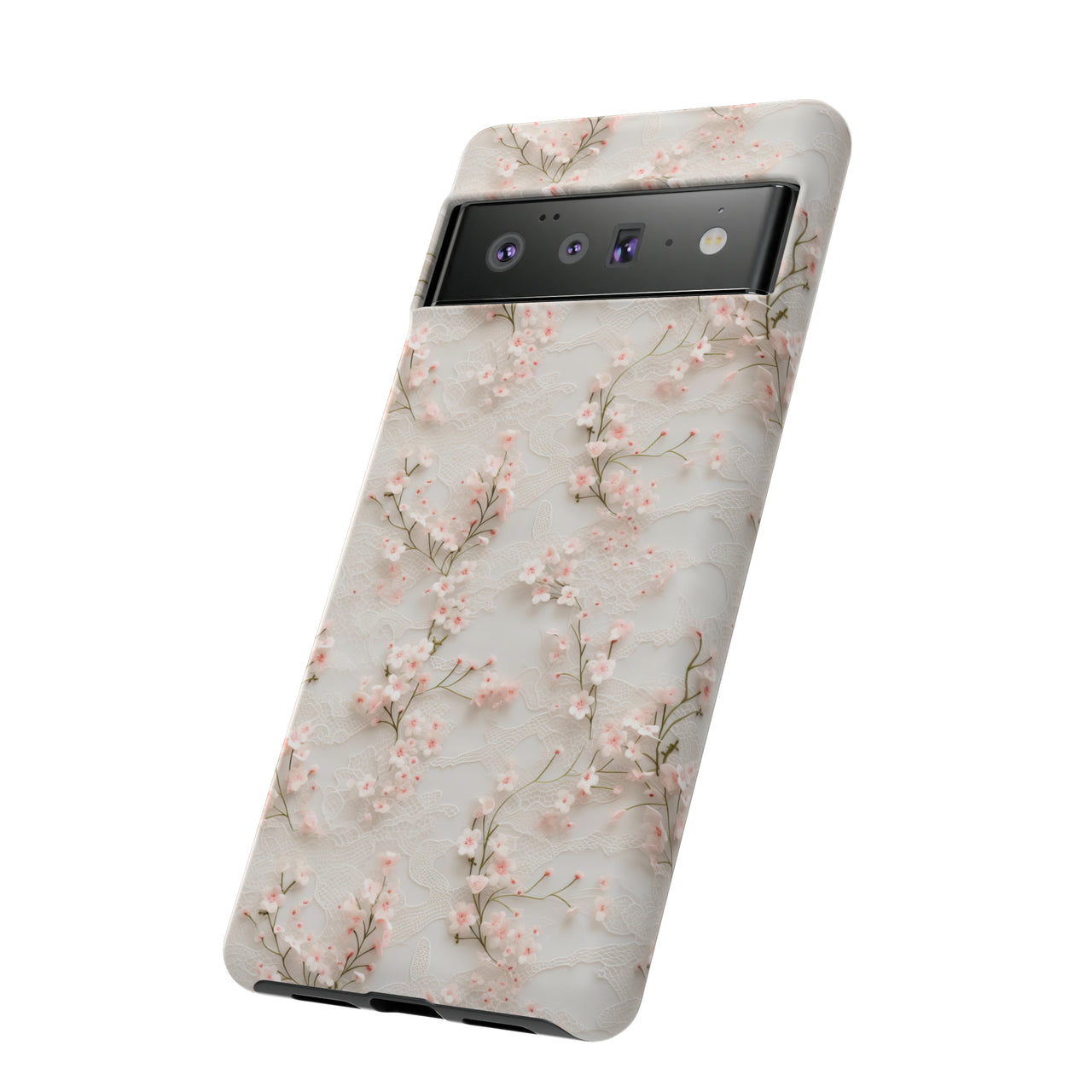 White Lace and Cherry Blossoms Case for Google Pixel 6 and Google Pixel 6 Pro