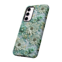 Thumbnail for Teal Petals - Tough Case for Samsung Galaxy S23, Samsung Galaxy S23 Plus, and Samsung Galaxy S23 Ultra