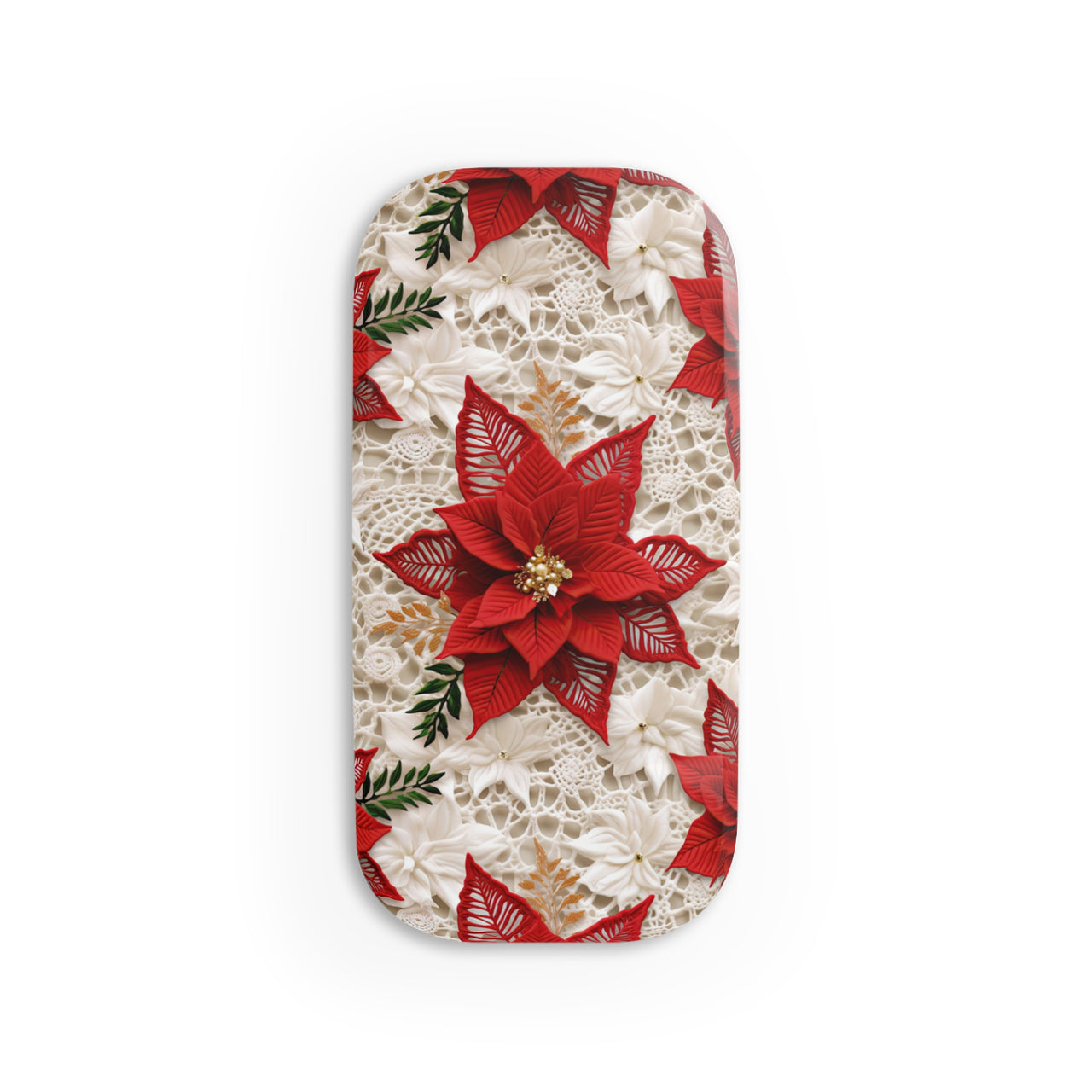 Christmas Poinsettia Phone Click-On Grip