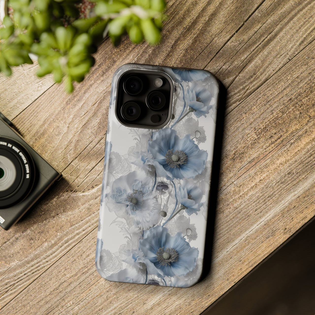 Himalayan Blue Poppy - MagSafe Tough Case for iPhone 15, iPhone 15 Pro, iPhone 15 Plus, & iPhone 15 Pro Max