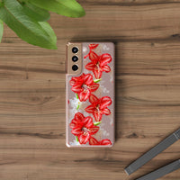 Thumbnail for *Clear Case* Enchanting Amaryllis - Samsung Galaxy S21, Samsung Galaxy S21 Plus, Samsung Galaxy S21 Ultra - Supports Wireless Charging