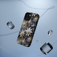 Thumbnail for Vintage Lace and Clematis MagSafe Tough Cases for iPhone 13, iPhone 13 Mini, iPhone 13 Pro, and iPhone 13 Pro Max.