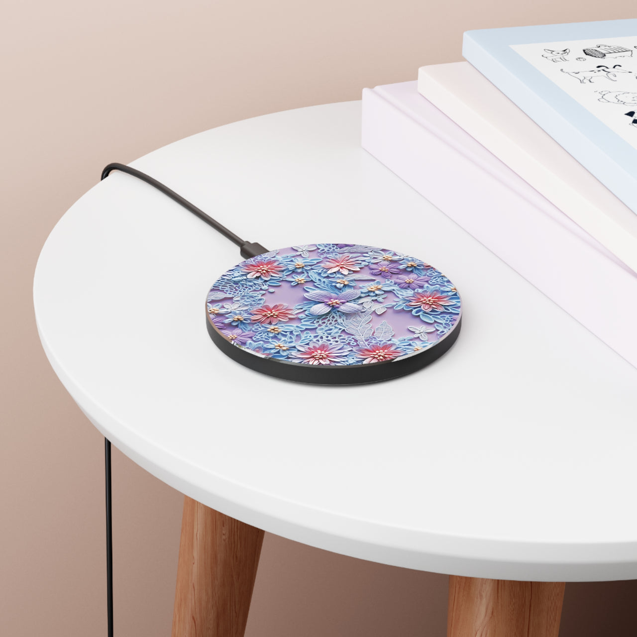 Cotton Candy Meadow - Wireless Charger for Qi Enabled Phones