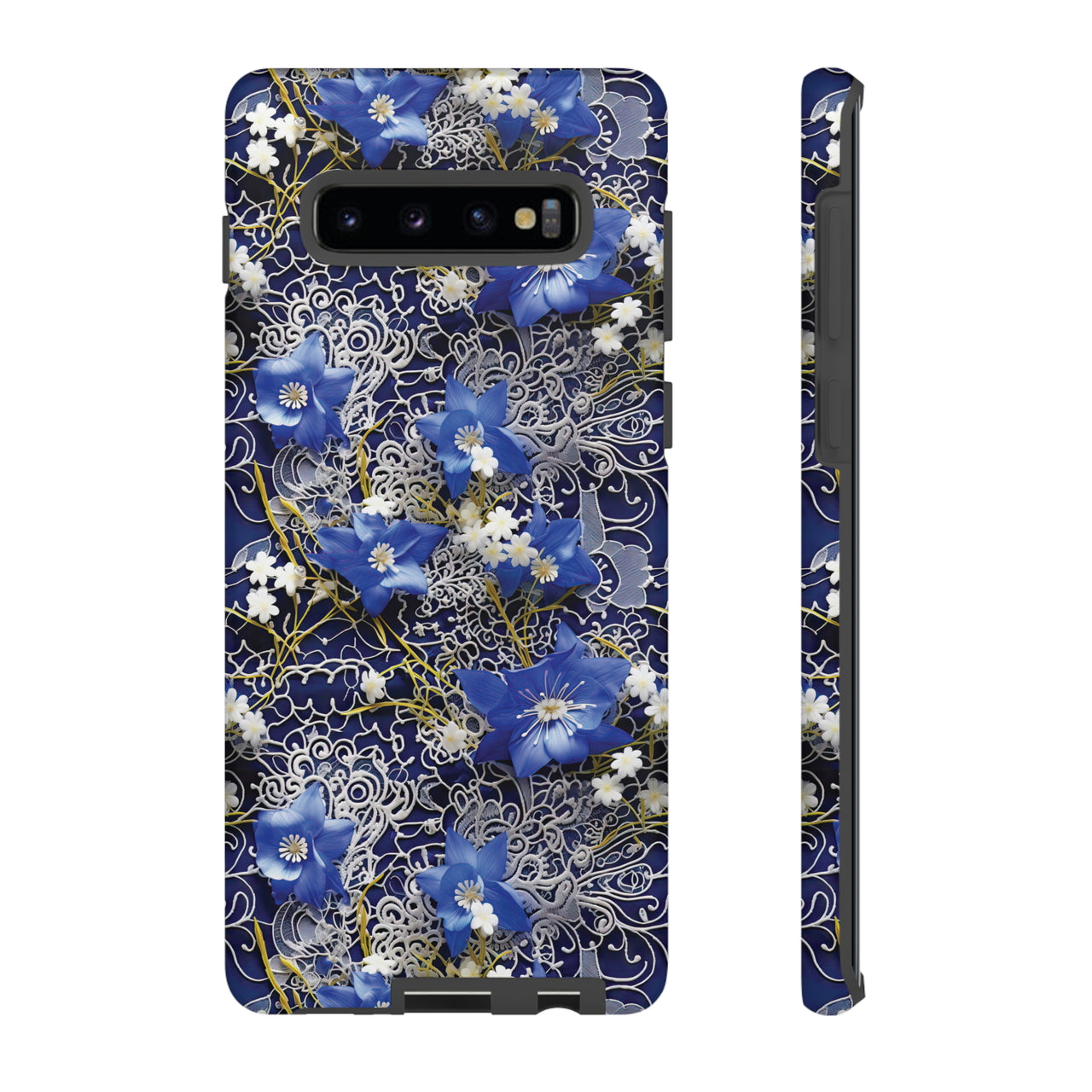 Cerulean Elegance Tough Case for Samsung Galaxy S10, Samsung Galaxy S10E, and Samsung Galaxy S10 Plus