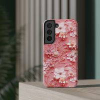 Thumbnail for Floral Champagne Toast Impact-Resistant Case for Samsung Galaxy S22, Samsung Galaxy S22 Plus, and Samsung Galaxy S22 Ultra. Supports Wireless Charging.