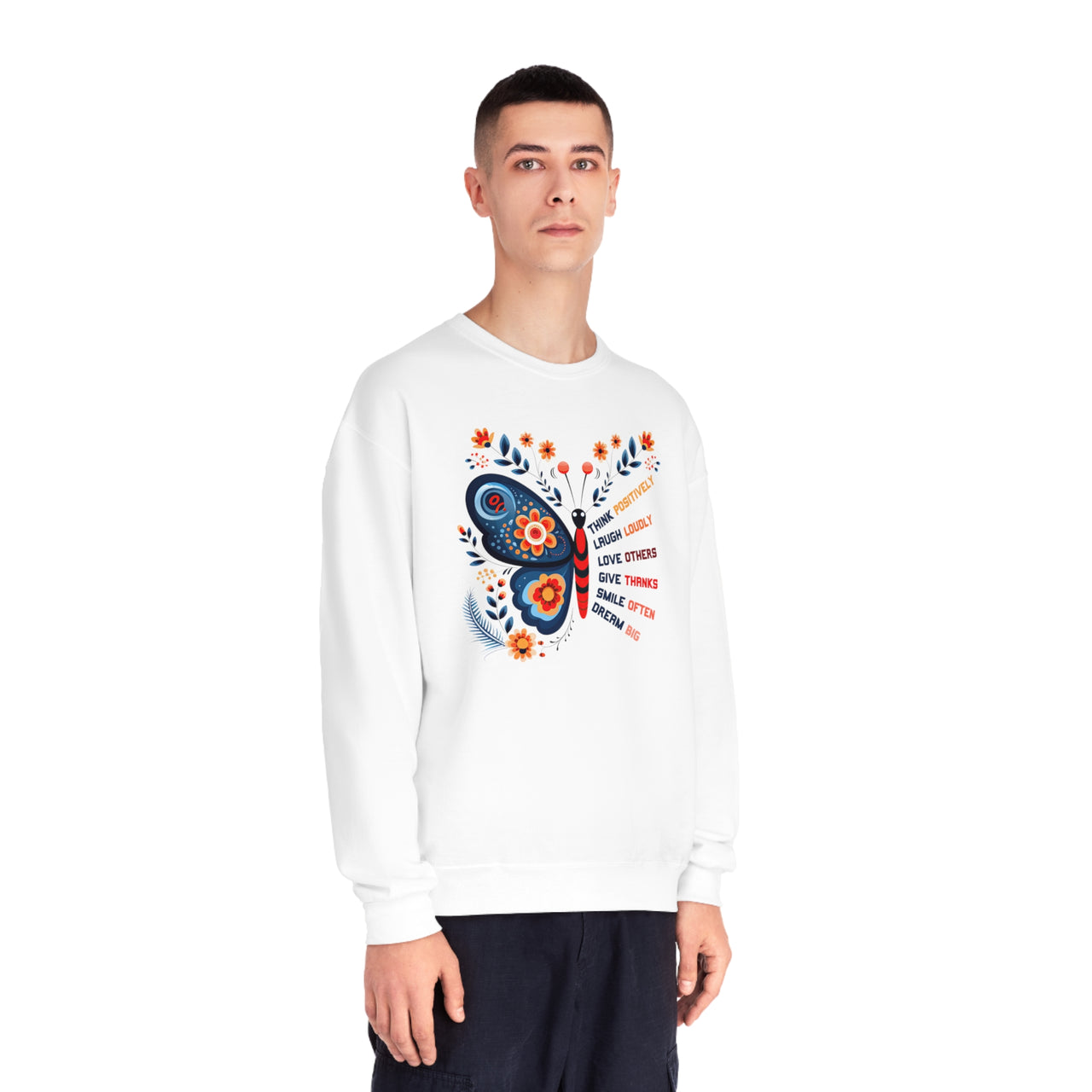 Think Positively Unisex NuBlend® Crewneck Sweatshirt