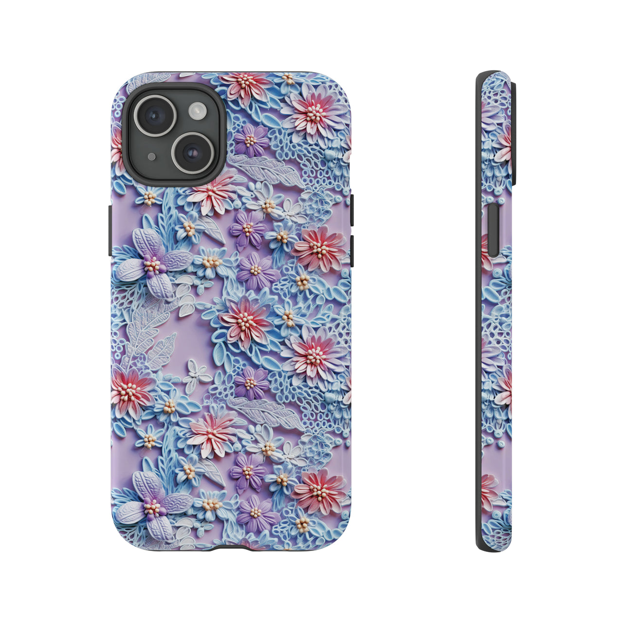 Cotton Candy Meadow - Tough Case for iPhone 15, iPhone 15 Pro, iPhone 15 Plus, and iPhone 15 Pro Max