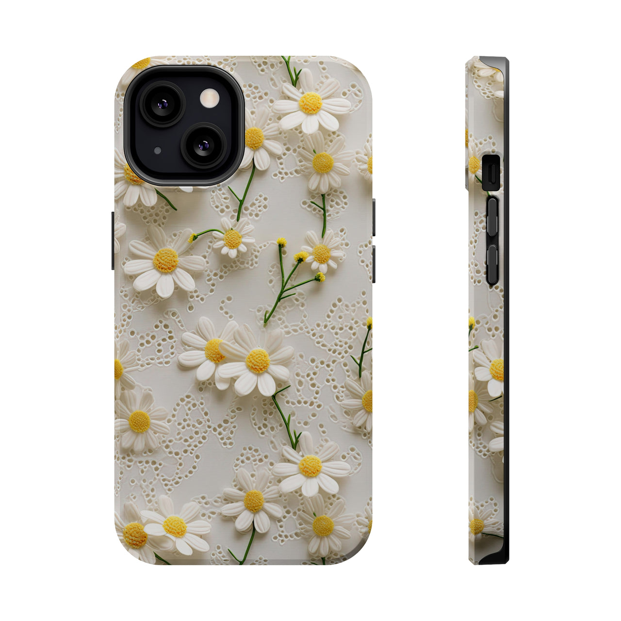 Daisy MagSafe Tough Cases for iPhone 13, iPhone 13 Mini, iPhone 13 Pro, and iPhone 13 Pro Max.