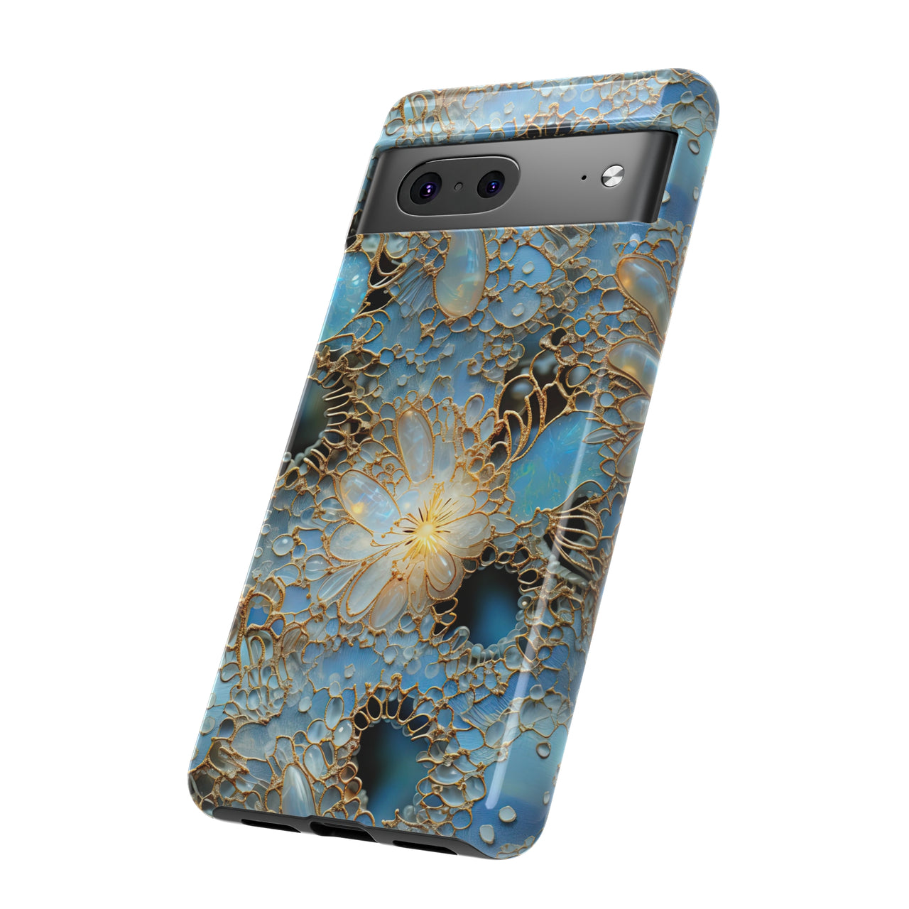 Gemstones and Gold Lace Tough Case for Google Pixel 7