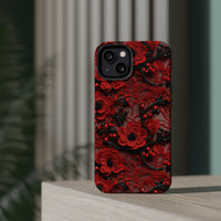 Thumbnail for Scarlet Temptation MagSafe Tough Cases for iPhone 13, iPhone 13 Mini, iPhone 13 Pro, and iPhone 13 Pro Max.