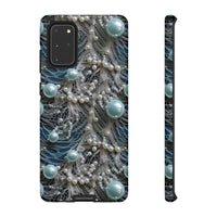 Thumbnail for Sea Foam Lace and Pearls Tough Case for Samsung Galaxy S20, Samsung Galaxy S20+, Samsung Galaxy S20 Ultra, and Samsung Galaxy S20 FE