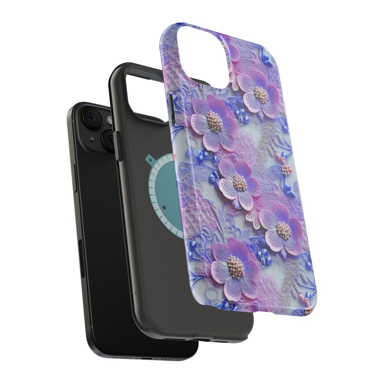 Pink and Purple Harmony - MagSafe Tough Case for iPhone 15, iPhone 15 Pro, iPhone 15 Plus, & iPhone 15 Pro Max