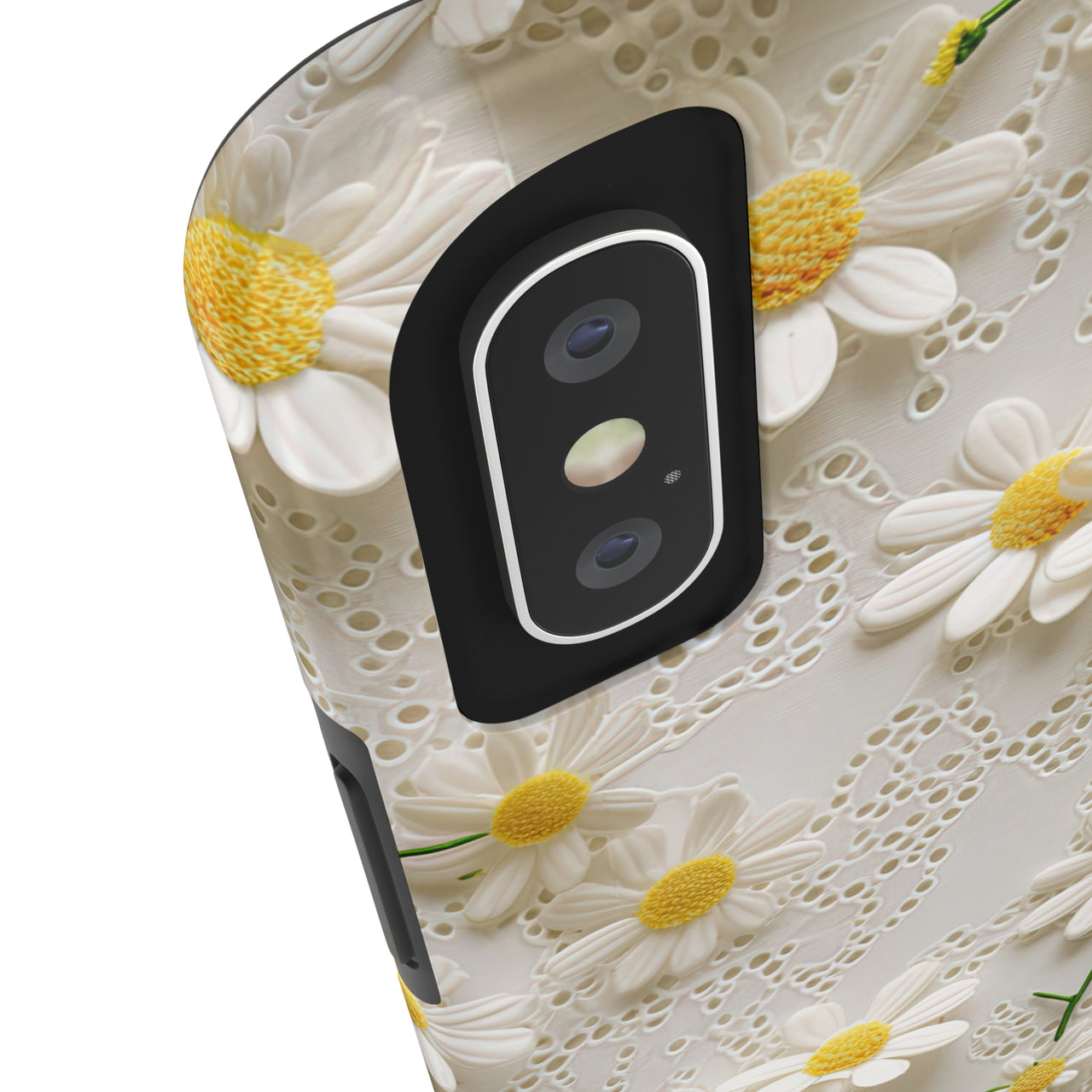 Daisy Tough Phone Cases for iPhone X, iPhone XR, iPhone XS, and iPhone XS MAX. Supports Wireless Charging.