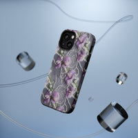 Thumbnail for Purple Sweet Pea MagSafe Tough Cases for iPhone 13, iPhone 13 Mini, iPhone 13 Pro, and iPhone 13 Pro Max.