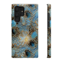 Thumbnail for Gemstones and Gold Lace Impact-Resistant Cases for Samsung Galaxy S22, Samsung Galaxy S22 Plus, and Samsung Galaxy S22 Ultra. Supports Wireless Charging.