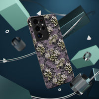 Thumbnail for White Flowers on a Purple Bed - Impact-Resistant Case for Samsung Galaxy S21, Samsung Galaxy S21 Plus, and Samsung Galaxy S21 Ultra. Supports Wireless Charging.