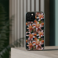 Thumbnail for *Clear Case* Pink Lily - iPhone 14, iPhone 14 Pro, iPhone 14 Plus, iPhone 14 Pro Max - Supports Wireless Charging