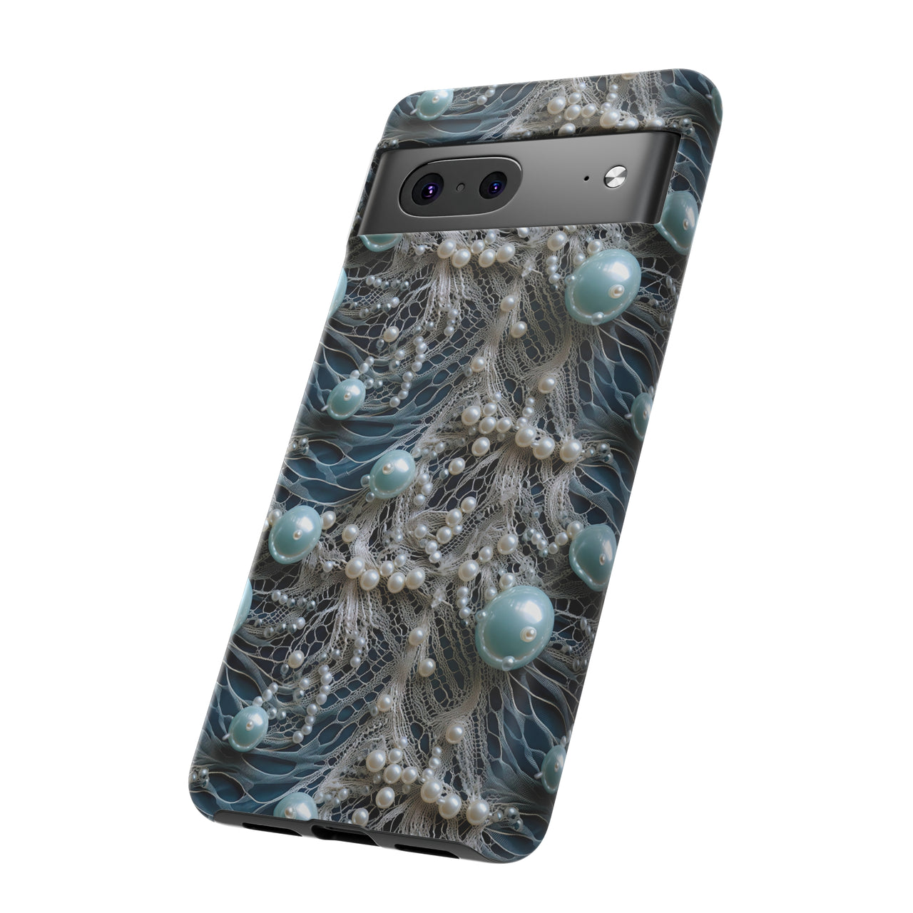 Sea Foam Lace and Pearls Tough Case for Google Pixel 7