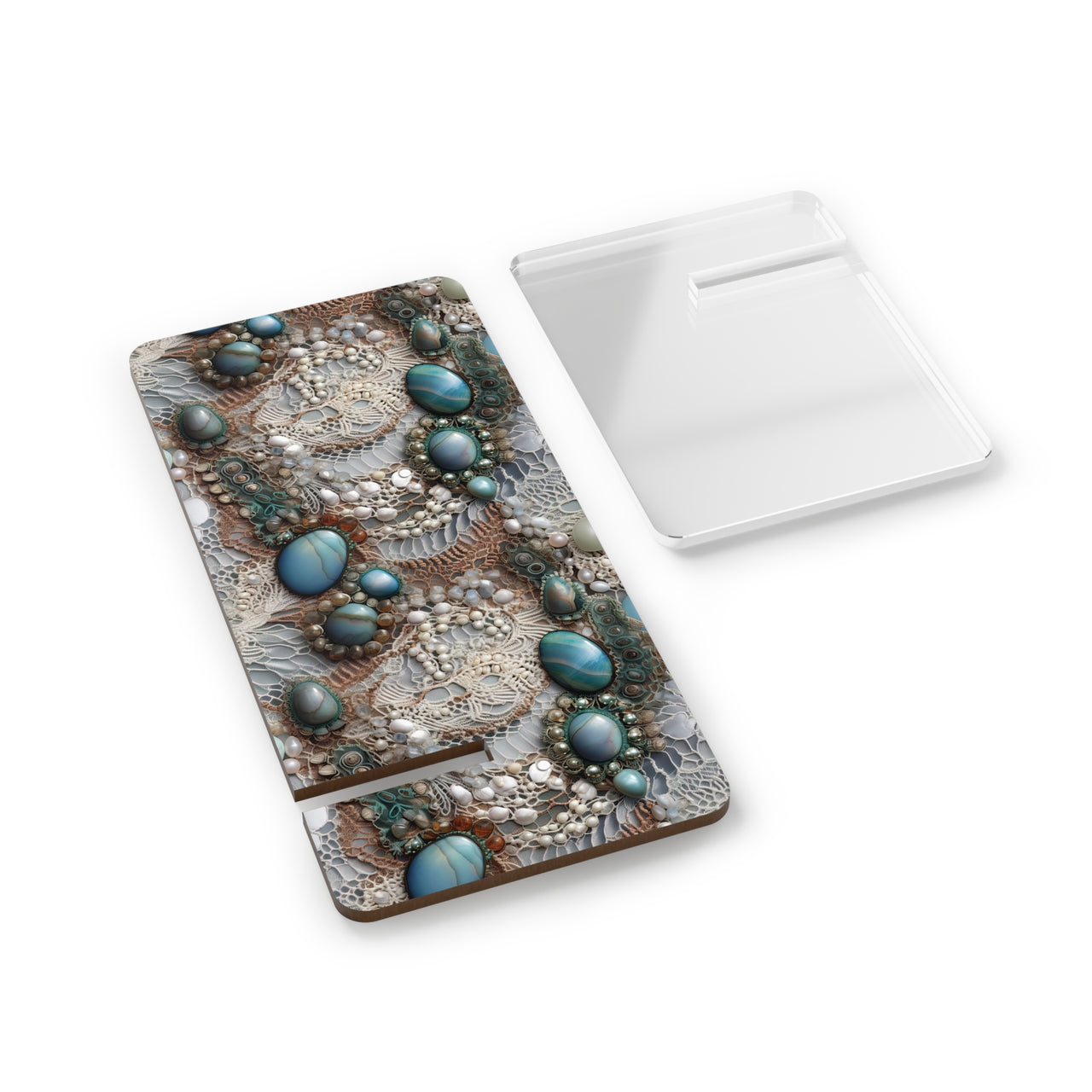 Boho Lace and Agate - Mobile Display Stand for Smartphones