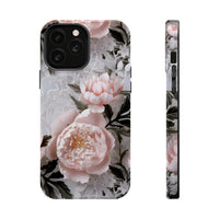 Thumbnail for Pink Peony MagSafe Tough Cases for iPhone 13, iPhone 13 Mini, iPhone 13 Pro, and iPhone 13 Pro Max.