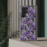 Thumbnail for *Clear Case* Violet Meadow - Samsung Galaxy S22, Samsung Galaxy S22 Plus, Samsung Galaxy S22 Ultra - Supports Wireless Charging