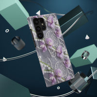 Thumbnail for Purple Sweet Pea Impact-Resistant Cases for Samsung Galaxy S22, Samsung Galaxy S22 Plus, and Samsung Galaxy S22 Ultra. Supports Wireless Charging.