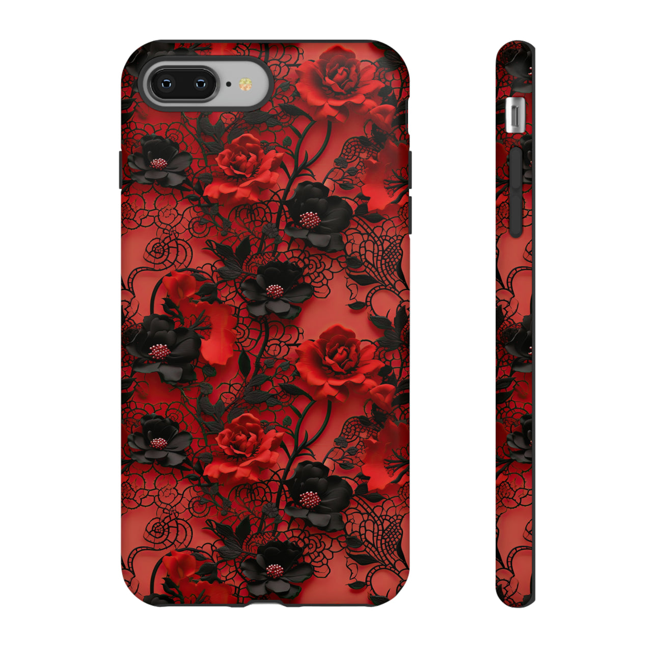 Gothic Rose Tough Cases for iPhone 8 and iPhone 8 Plus