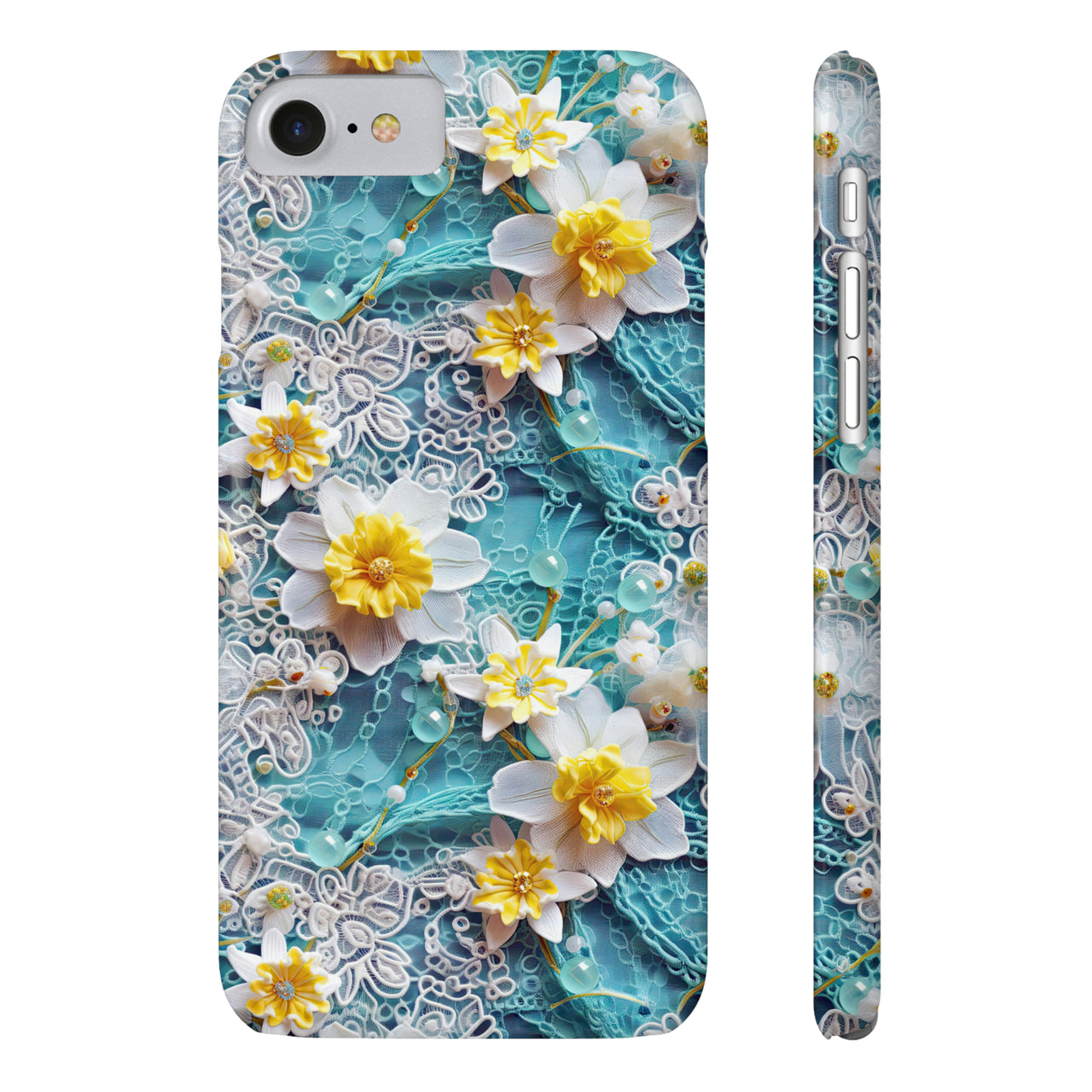 Daffodil for March Birthday - Slim Phone Cases for iPhone 8 and iPhone 8 Plus (Also fits iPhone 7 and 7 Plus)